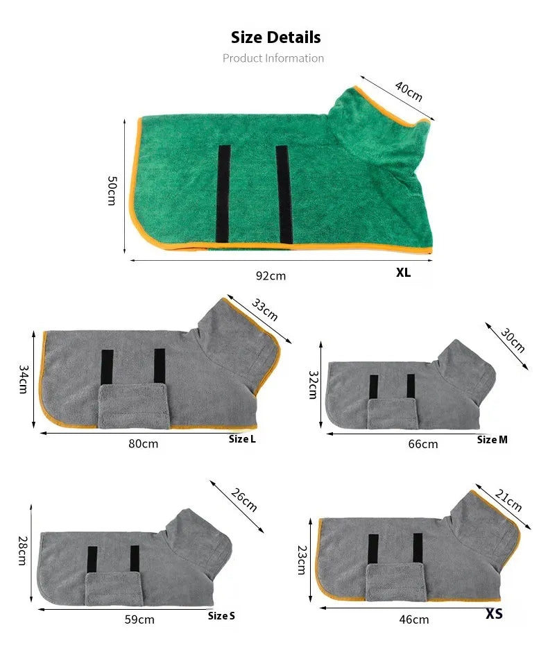 Dog Bath Robe
