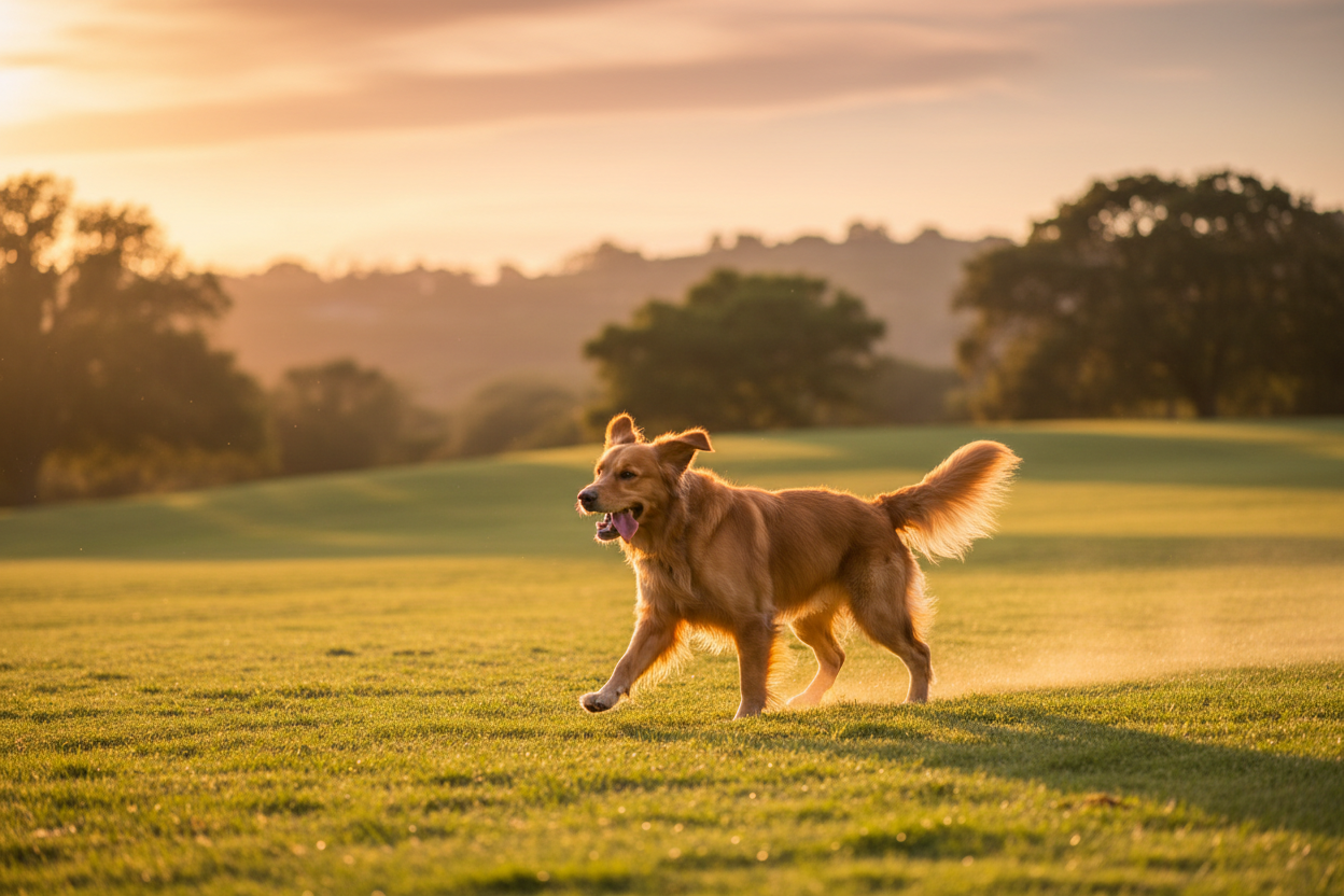 Happy dog banner